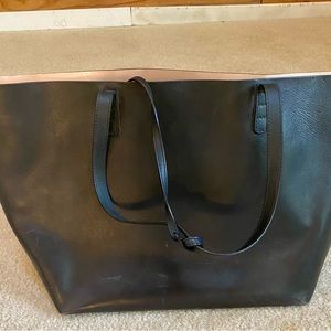 Mansur Gabriel women’s black leather tote